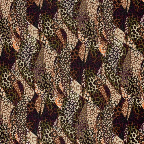 Preview: Viskosejersey - Leo Mosaik - multicolor