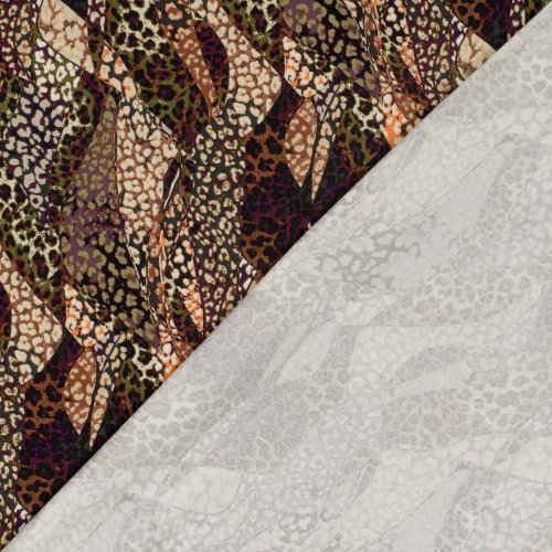 Preview: Viskosejersey - Leo Mosaik - multicolor