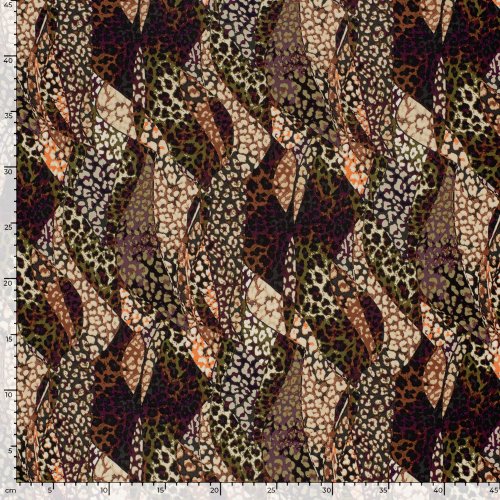 Viskosejersey - Leo Mosaik - multicolor