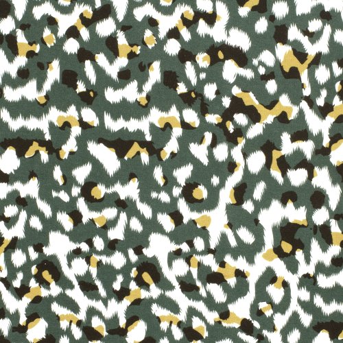 Viskosejersey - Neo Jungle - green/ecru/senf