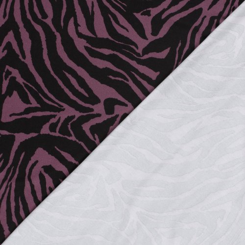 Viskosejersey - Night Line - beere/black