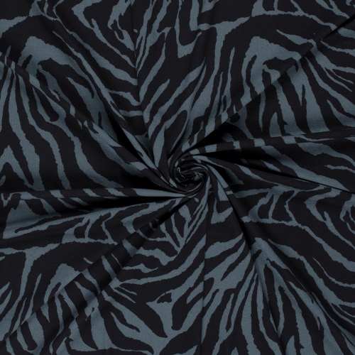 Preview: RESTSTÜCK 1,60m !!! - Viskosejersey - Night Line - greyblue/black