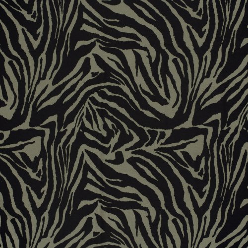 Viskosejersey - Night Line - khaki/black