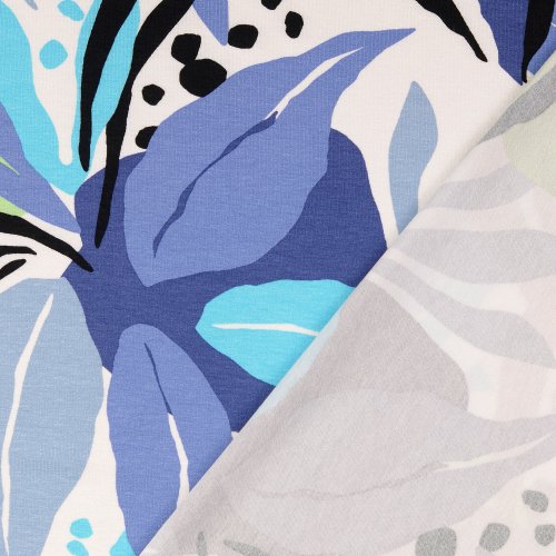 Viskosejersey - Peri - blau