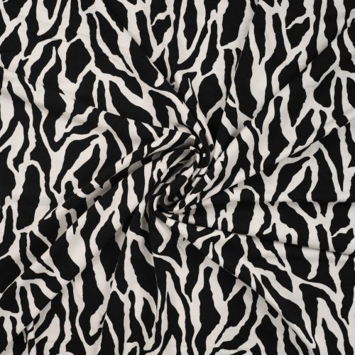 Viskosejersey - Stine - black/white