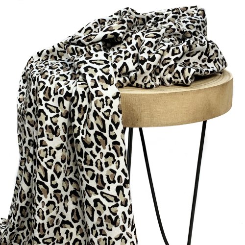 RESTSTÜCK 1,40m !!! - Viskosejersey - Wild - ecru
