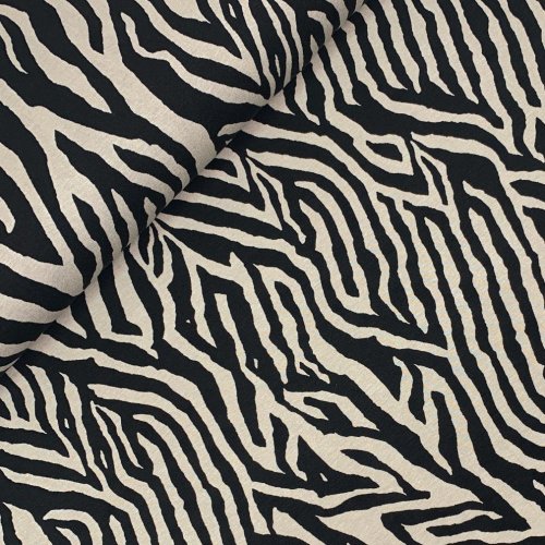 Viskosejersey - Zebra Cora - beige