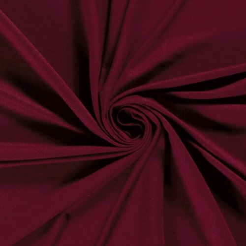 Viskosejersey - uni - bordeaux