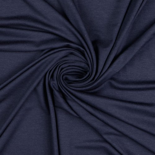 Viskosejersey - uni - dunkelblau