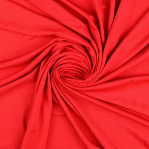 Viskosejersey - uni - rot