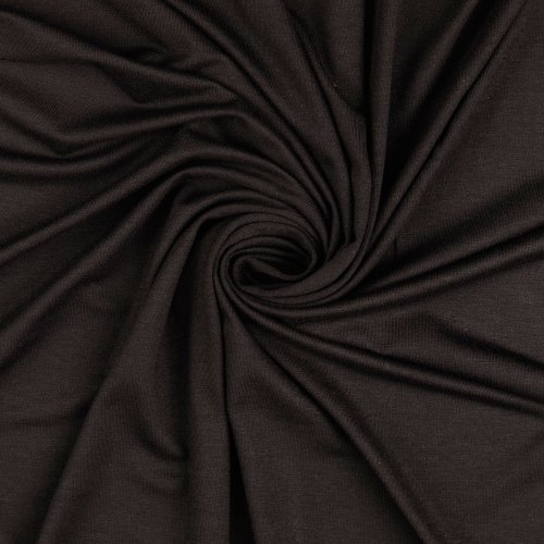 Viskosejersey - uni - schwarz