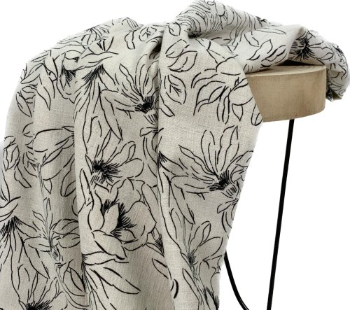 RESTSTÜCK 1,60m !!! - Viskose Leinen - Kari - natur