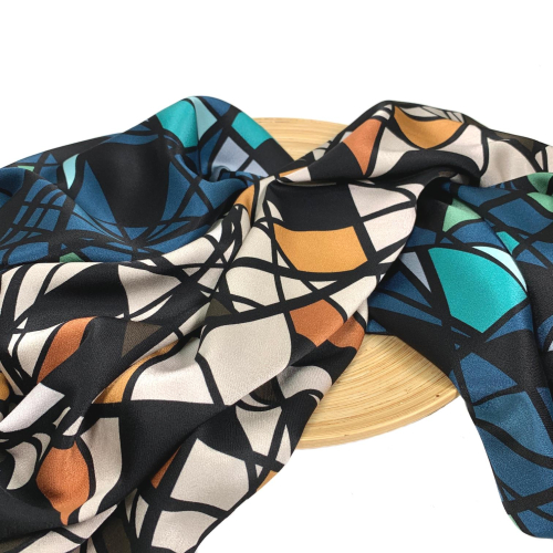 Preview: RESTSTÜCK 0,70m !!! - Viskosesatin - Leades Window - caramel
