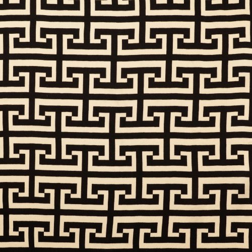 Viskosesatin - matt - Imperial Lines - black
