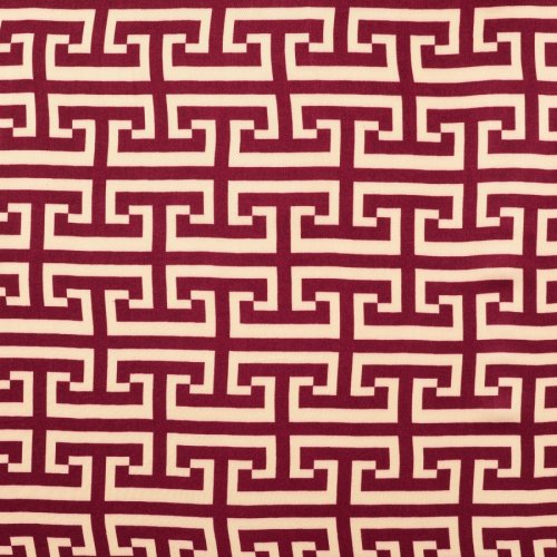 Viskosesatin - matt - Imperial Lines - red
