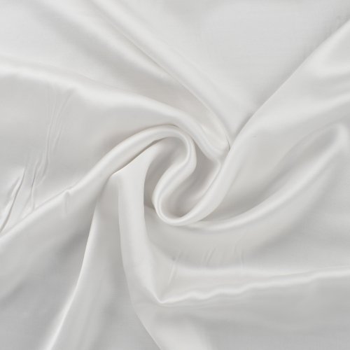 Futterstoff - Viskosesatin - uni - white