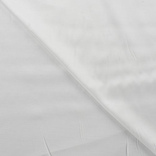 Futterstoff - Viskosesatin - uni - white