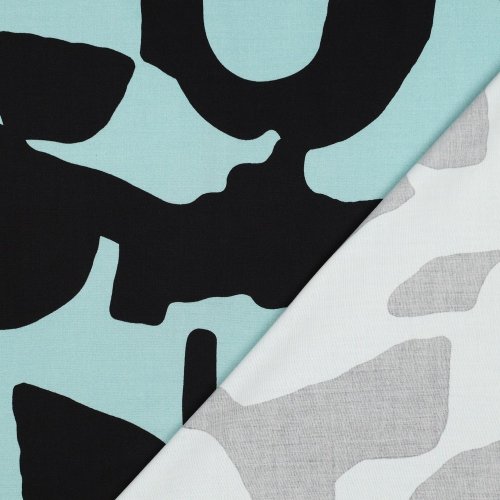 Viskosestretch - Enie - mint/schwarz