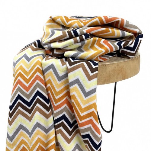 RESTSTÜCK 50cm !!! - Viskose Stretch - Raya - gelb/orange
