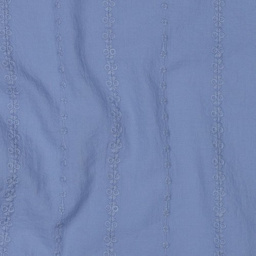 Baumwolle embroidery - Vivia Stripes - lavender