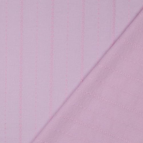 Baumwolle embroidery - Vivia Stripes - lilac