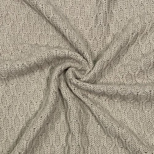 Preview: RESTSTÜCK 1,0m!!! - Wabenstrick - Jonas - meliert beige - Swafing