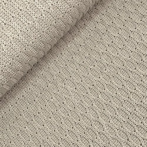 Preview: RESTSTÜCK 1,0m!!! - Wabenstrick - Jonas - meliert beige - Swafing
