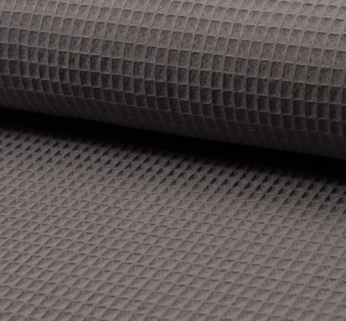 Waffelpique - Baumwolle - dark grey