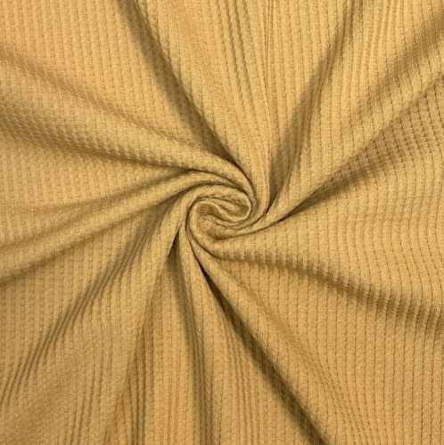 Preview: RESTSTÜCK 0,60m !!! - Waffeljersey - uni - camel