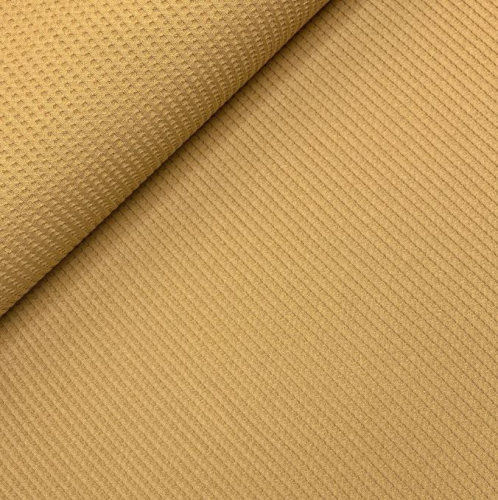 Preview: RESTSTÜCK 0,60m !!! - Waffeljersey - uni - camel