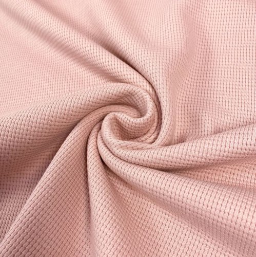 Strickjersey - Mini Waffel - nude rosa