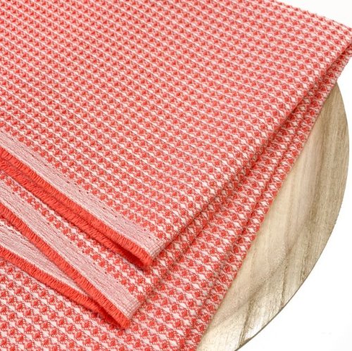 Waffelpique - Honeycomb - coral