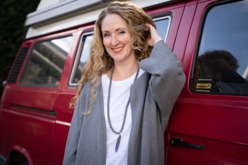 Preview: B-Ware!!! - Modalstrick - Waffle Knit - 80cm Panel - grey - Waffle Fall