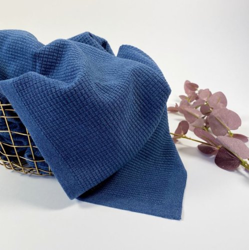 Modalstrick - Waffle Knit - 80cm Panel - jeans - Waffle Fall