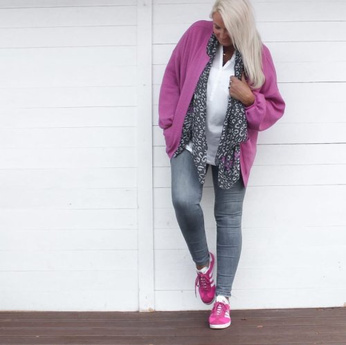 B-Ware!!! - Modalstrick - Waffle Knit - 60cm Panel - malve - Waffle Fall