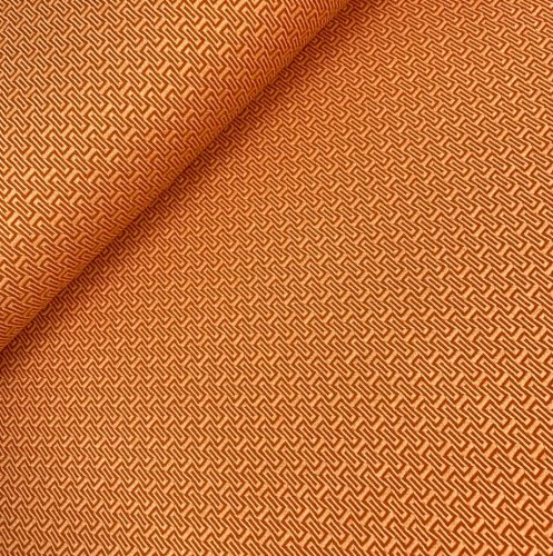 RESTSTÜCK 0,30m !!! - Bio Jacquard Jersey - 3D Wagara Knit - melone/nepal - Sakura - Hamburger Liebe - Albstoffe
