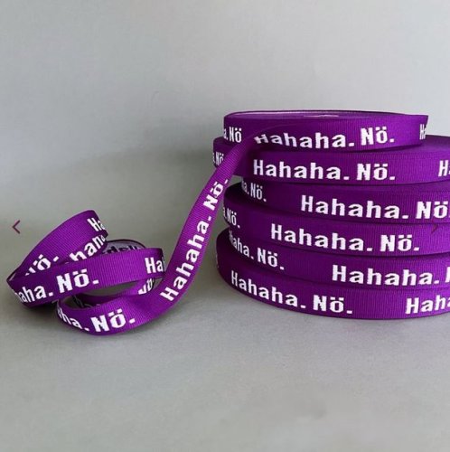 Webband - HAHAHA. NÖ. - lila - Ännisews und Prülla
