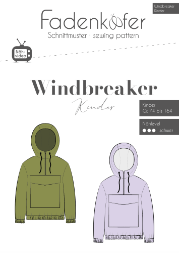 Papierschnittmuster - Windbreaker - Kinder - Fadenkäfer