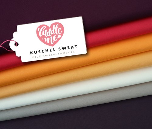 Preview: RESTSTÜCK 1,0m !!! - Bio Sweat - angeraut - A88 caccia - Cuddle me - Hamburger Liebe - Albstoffe