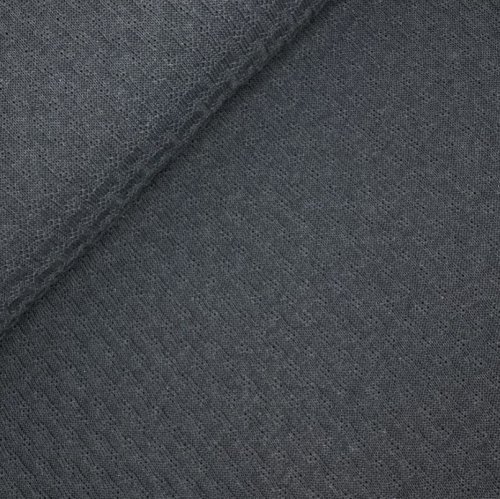 Bio Strick - Woven Knitty - carbon melange - A32 - Sweet Home - Hamburger Liebe - Albstoffe