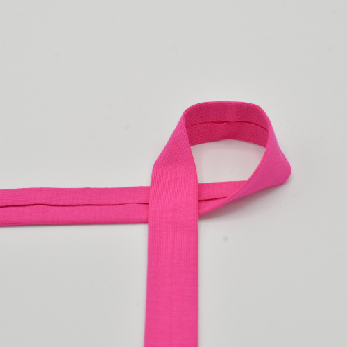 Schrägband - Viskosejersey - pink - 20mm
