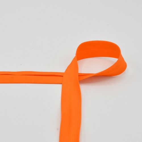 Schrägband - Baumwolle - unelastisch - 20 mm - orange