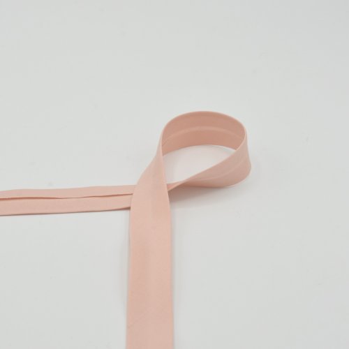 Schrägband - Baumwolle - unelastisch - 20 mm - salmon