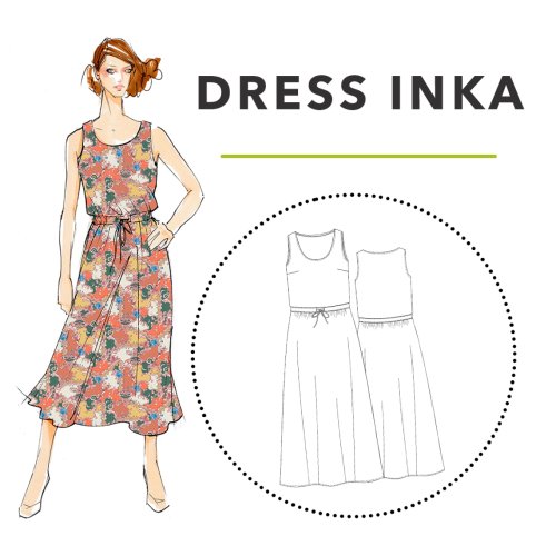 Papierschnittmuster - Inka - Midi Kleid - Damen - Schnittmuster Berlin