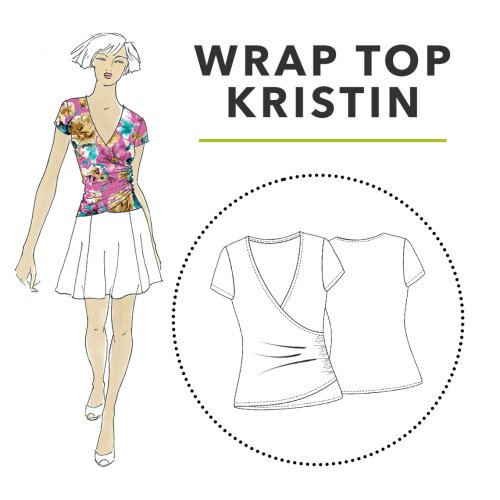 Papierschnittmuster - Kristin - Wickelshirt - Damen - Schnittmuster Berlin