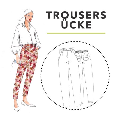 Papierschnittmuster - Ücke - Highwaist Hose - Damen - Schnittmuster Berlin
