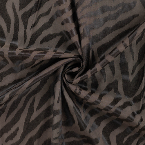 Preview: Doubleface Viskose Gemisch - Zebra - brown