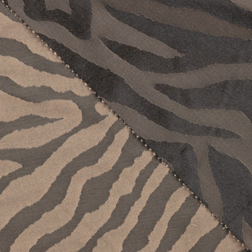 Preview: Doubleface Viskose Gemisch - Zebra - brown