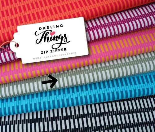 Bio Jacquard - Zip Zipper - meringa/caccia - A17/A88 - Darling Things - Hamburger Liebe - Albstoffe