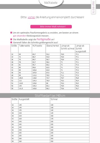 Papierschnittmuster - Jeggings - Damen - Kibadoo